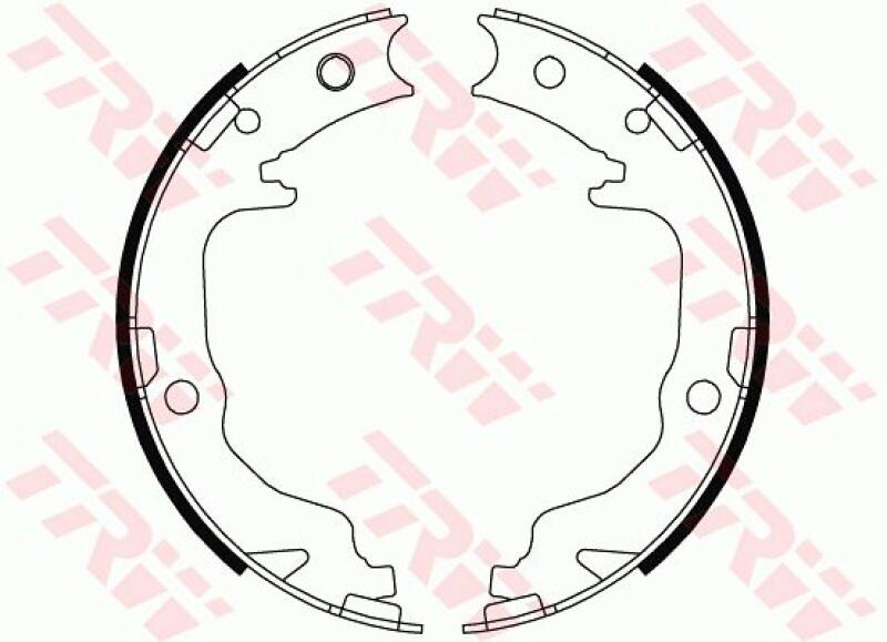 TRW Brake Shoe Set, parking brake