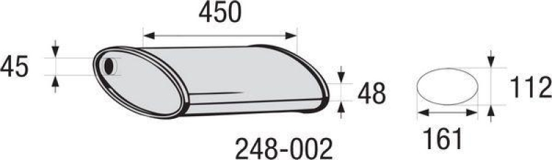 BOSAL Mittelschalldämpfer, Universal