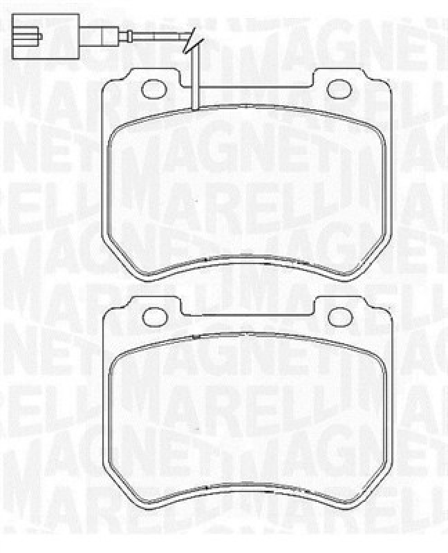 MAGNETI MARELLI Bremsbelagsatz, Scheibenbremse