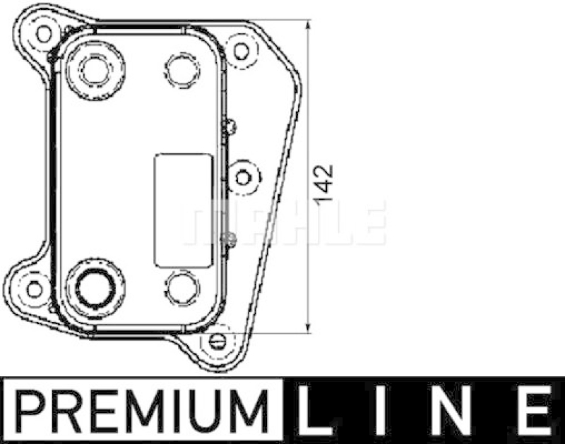 MAHLE Oil Cooler, engine oil BEHR *** PREMIUM LINE ***