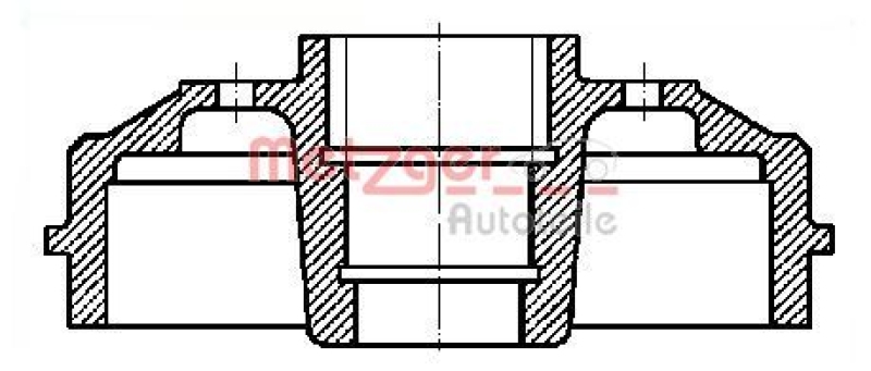 2x METZGER Brake Drum