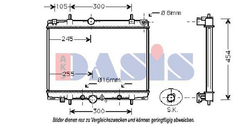 AKS DASIS Radiator, engine cooling