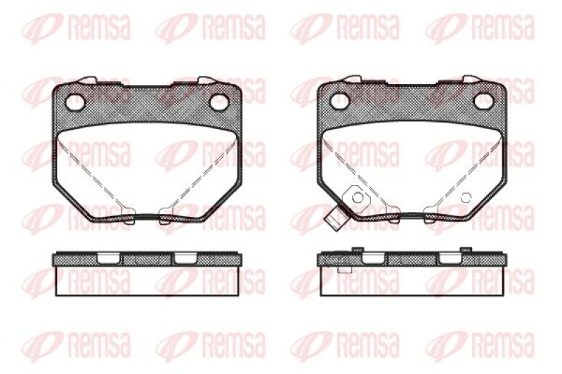 REMSA Brake Pad Set, disc brake