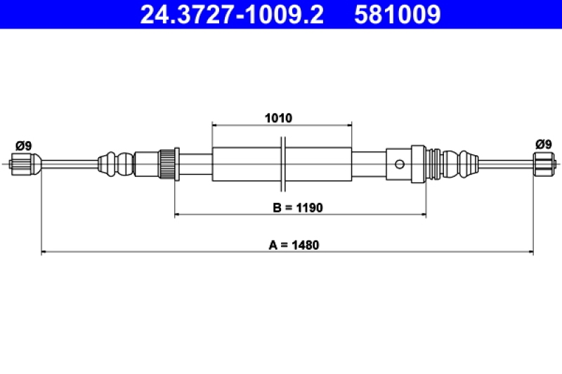 ATE Cable, parking brake