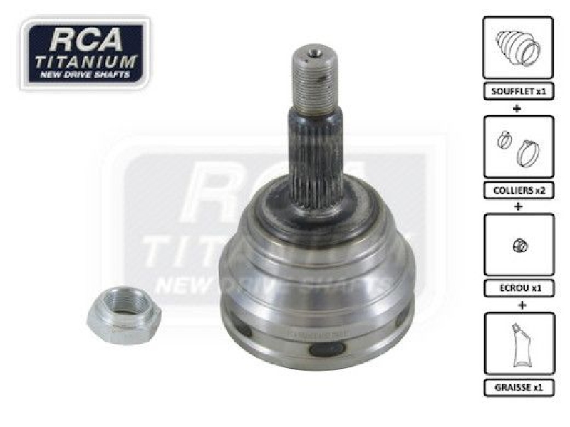 RCA FRANCE Joint Kit, drive shaft NEW CV JOINT