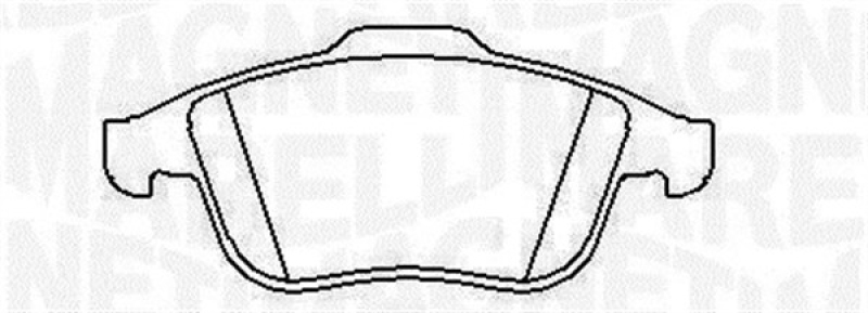 MAGNETI MARELLI Bremsbelagsatz, Scheibenbremse