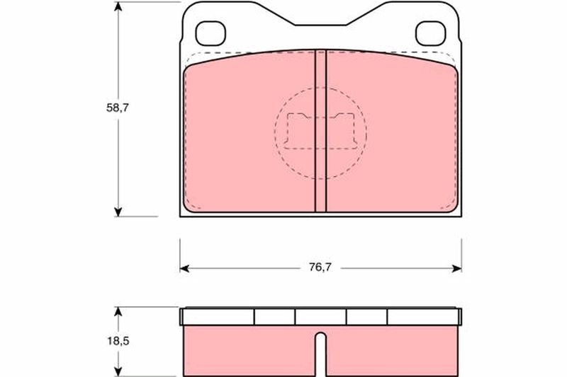 TRW Brake Pad Set, disc brake