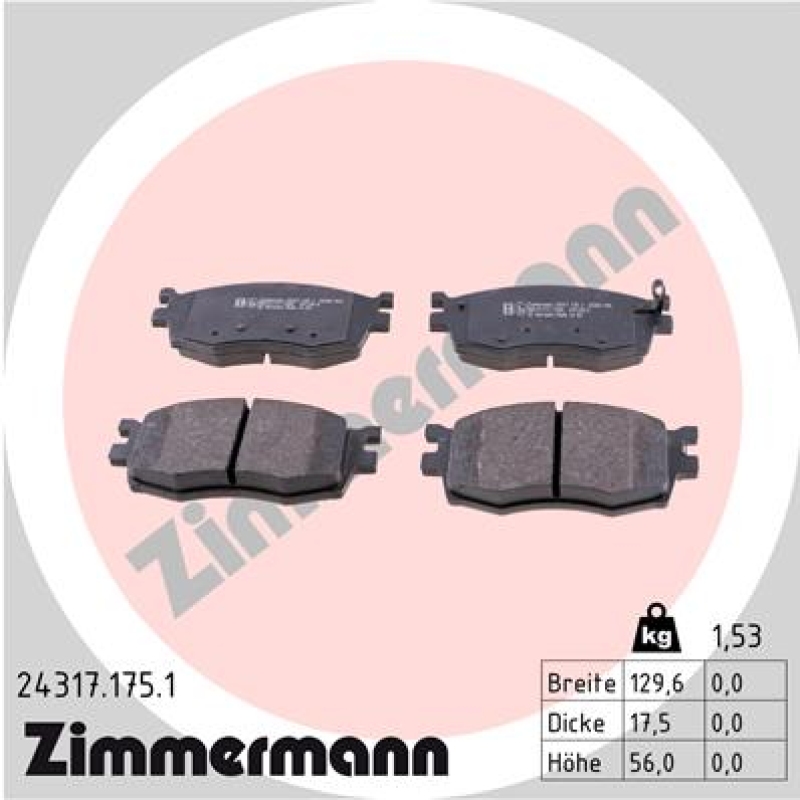 Zimmermann Sport Bremsscheiben + Zimmermann Bremsbeläge