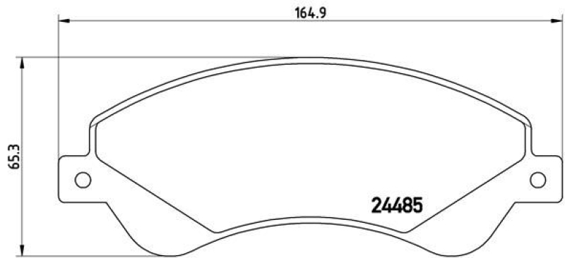 BREMBO Brake Pad Set, disc brake PRIME LINE