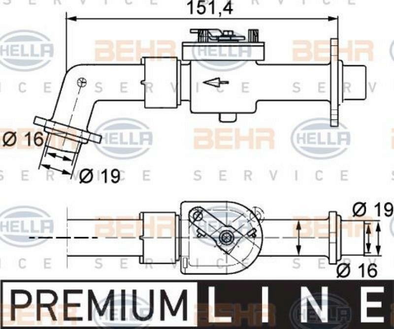 HELLA Kühlmittelregelventil BEHR HELLA SERVICE *** PREMIUM LINE ***