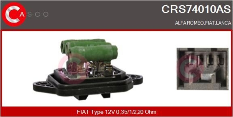 CASCO Resistor, interior blower