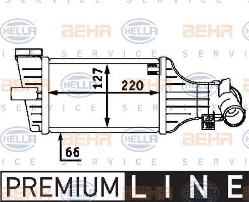 HELLA Ladeluftkühler BEHR HELLA SERVICE *** PREMIUM LINE ***