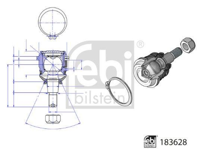 FEBI BILSTEIN Trag-/Führungsgelenk