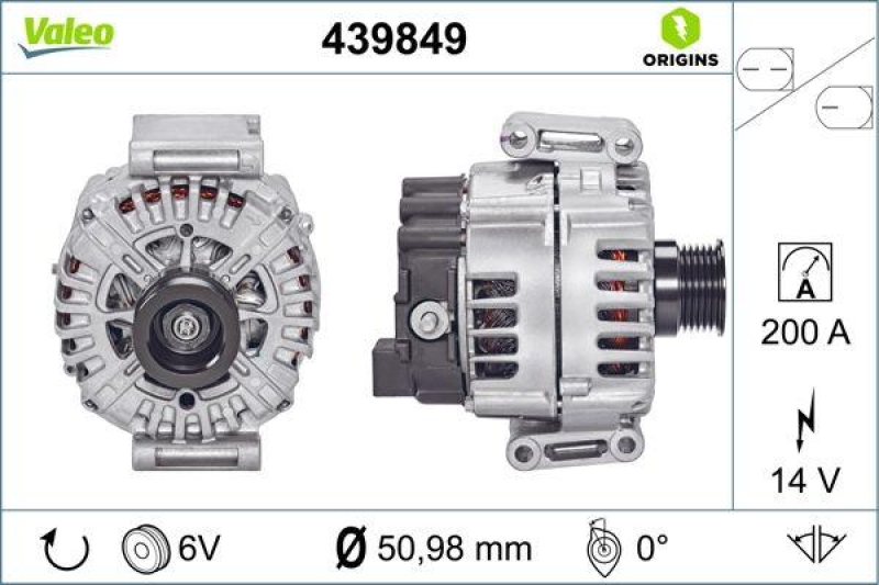 VALEO Generator VALEO ORIGINS NEW OE TECHNOLOGIE