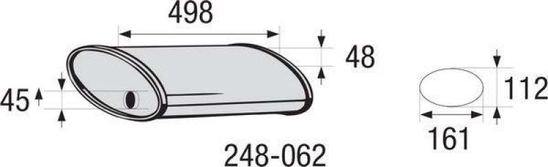 BOSAL Mittelschalldämpfer, Universal