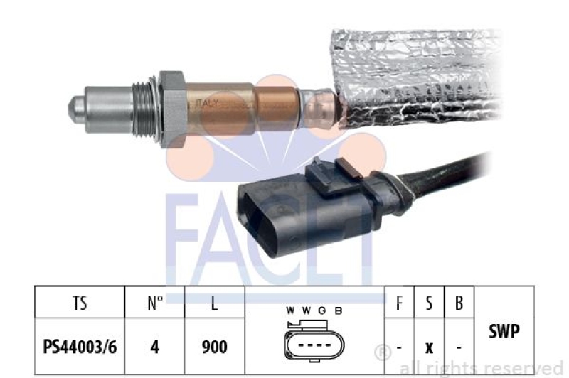 FACET Lambda Sensor Made in Italy - OE Equivalent