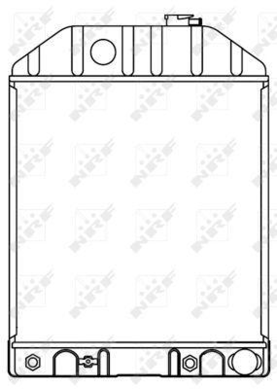 NRF Radiator, engine cooling EASY FIT