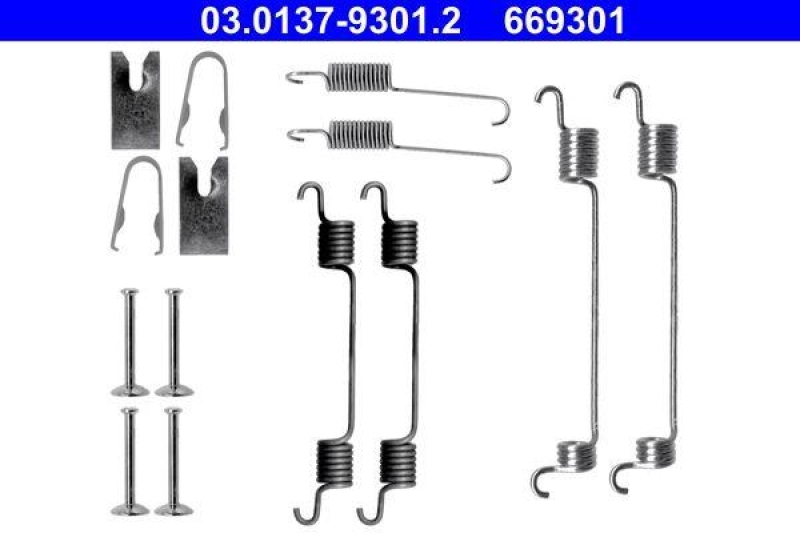 ATE Accessory Kit, brake shoes