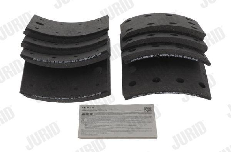 JURID Brake Lining Kit, drum brake