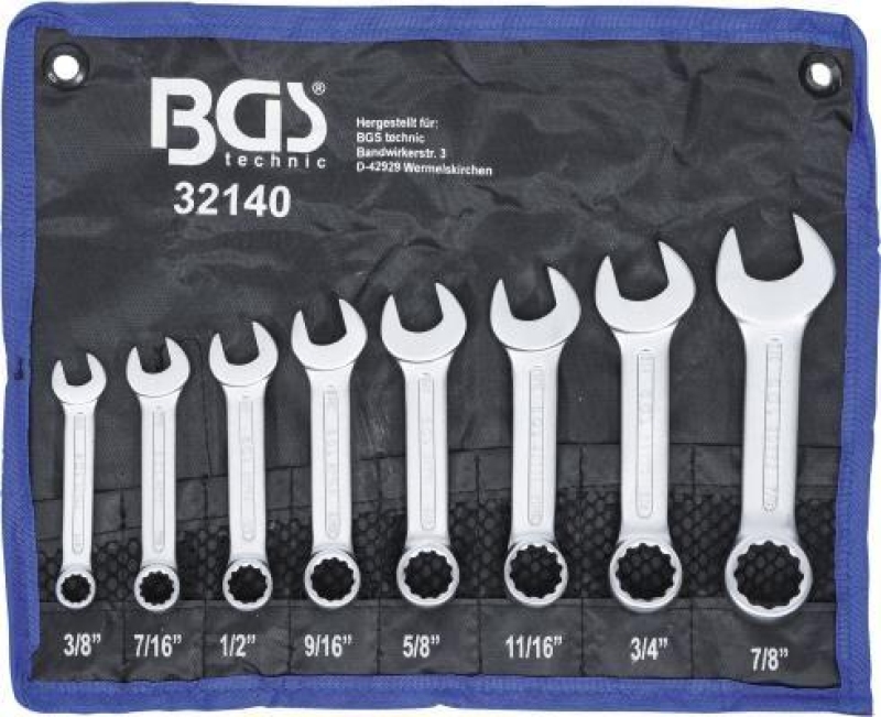 BGS Spanner Set, ring / open ended