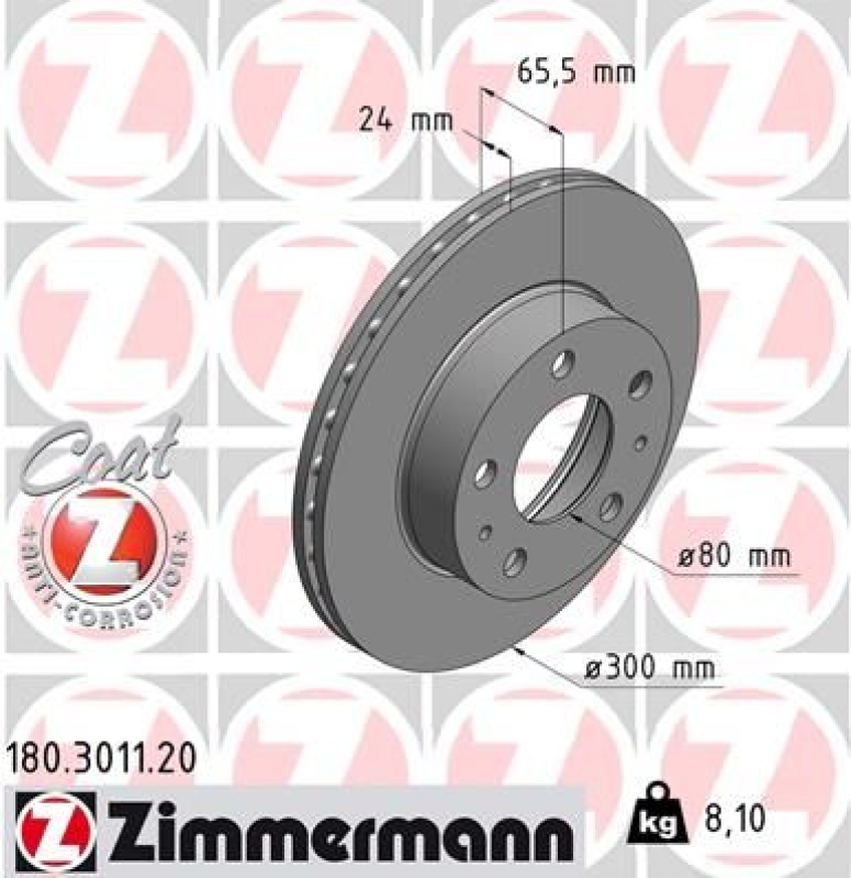 Zimmermann Bremsscheiben + Zimmermann Bremsbeläge