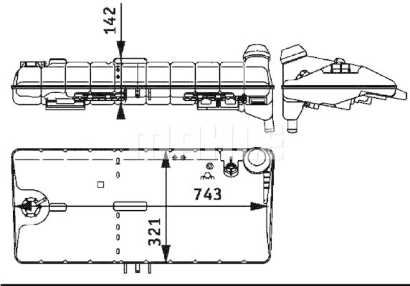 MAHLE Expansion Tank, coolant BEHR