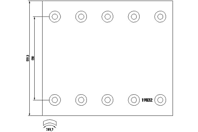 TEXTAR Brake Lining Kit, drum brake