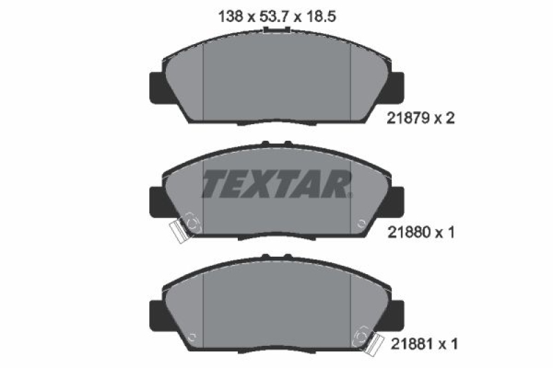 TEXTAR Brake Pad Set, disc brake