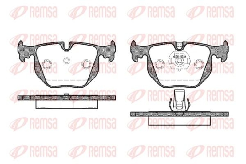 REMSA Brake Pad Set, disc brake