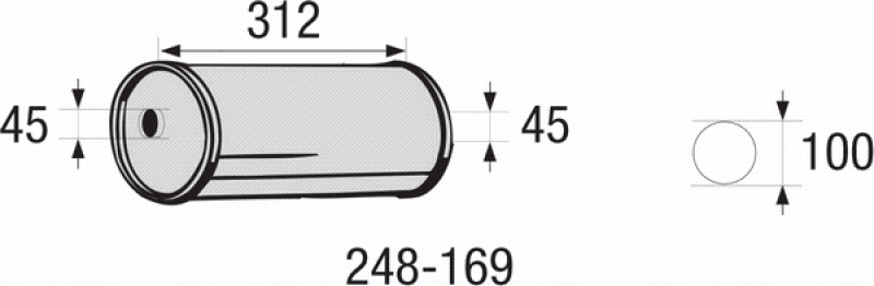 BOSAL Mittelschalldämpfer, Universal