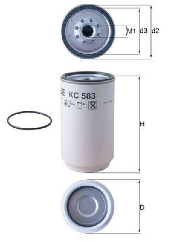 MAHLE Fuel Filter