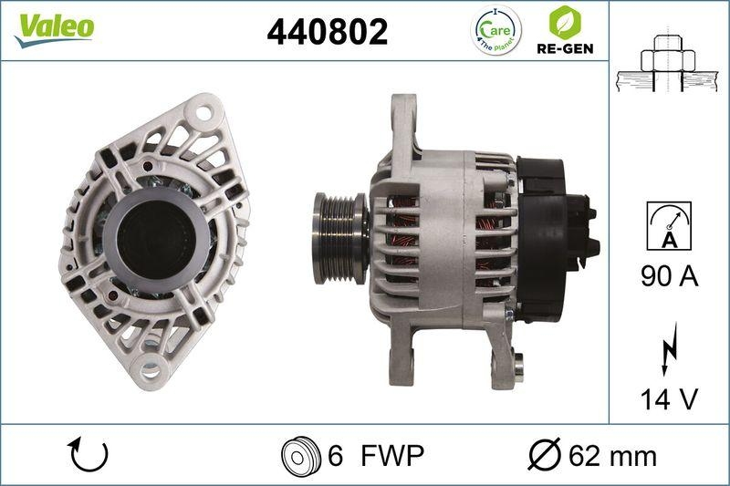 VALEO Alternator VALEO RE-GEN REMANUFACTURED