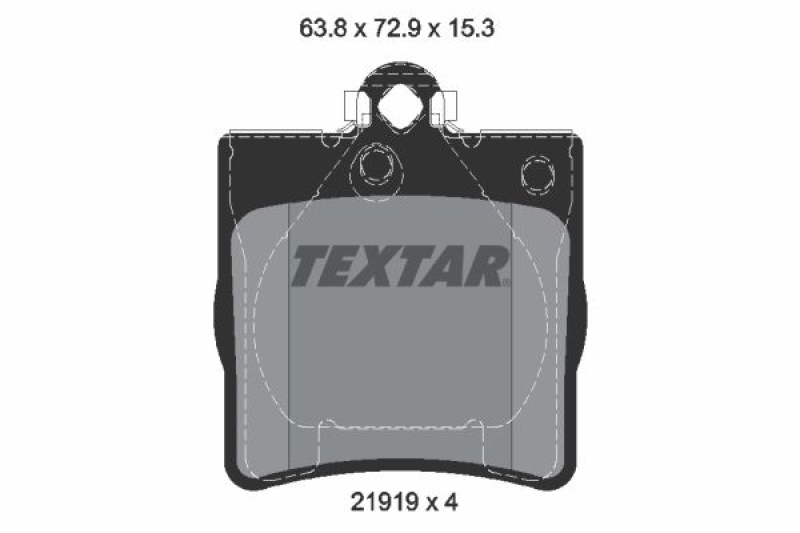 TEXTAR Bremsbelagsatz, Scheibenbremse epad