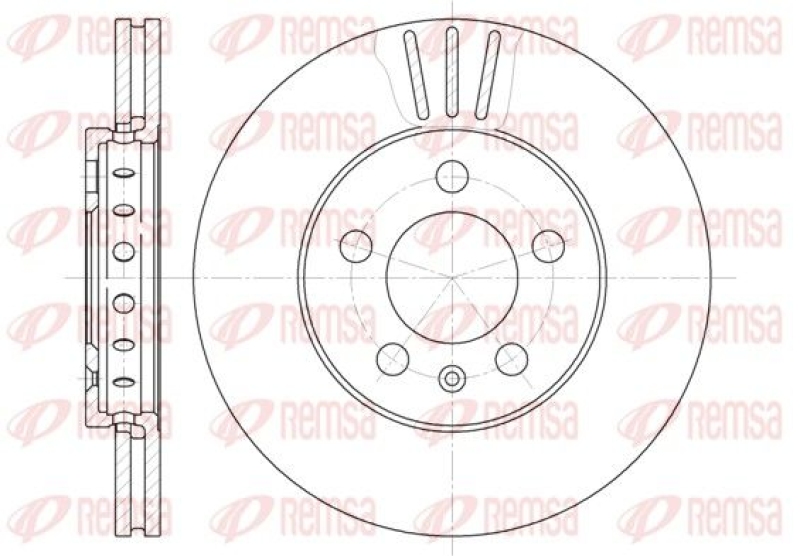 2x REMSA Brake Disc