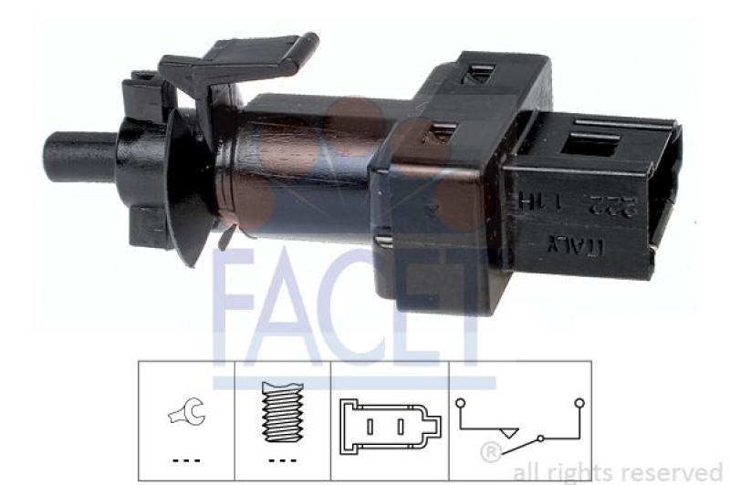 FACET Stop Light Switch Made in Italy - OE Equivalent