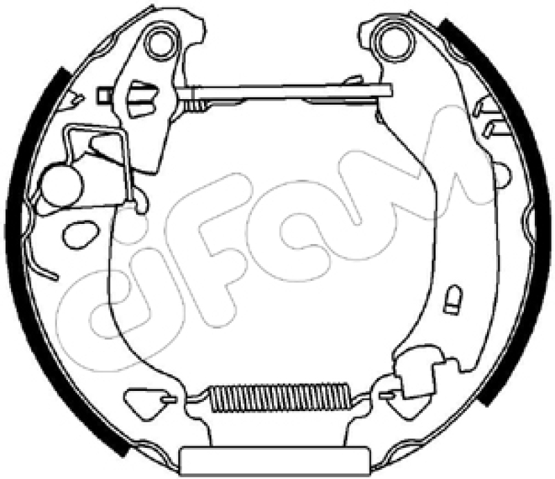 CIFAM Bremsbackensatz Vermontierter kit