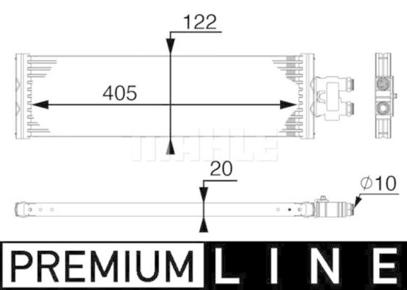 MAHLE Oil Cooler, automatic transmission BEHR *** PREMIUM LINE ***