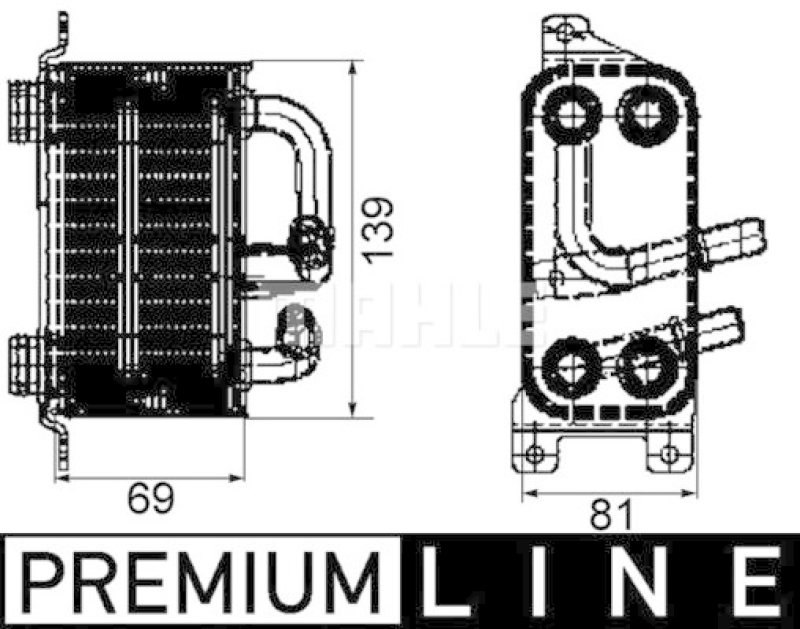 MAHLE Ölkühler, Motoröl BEHR *** PREMIUM LINE ***