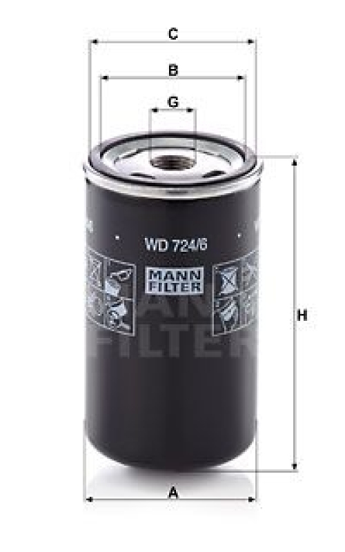 MANN-FILTER Filter, operating hydraulics