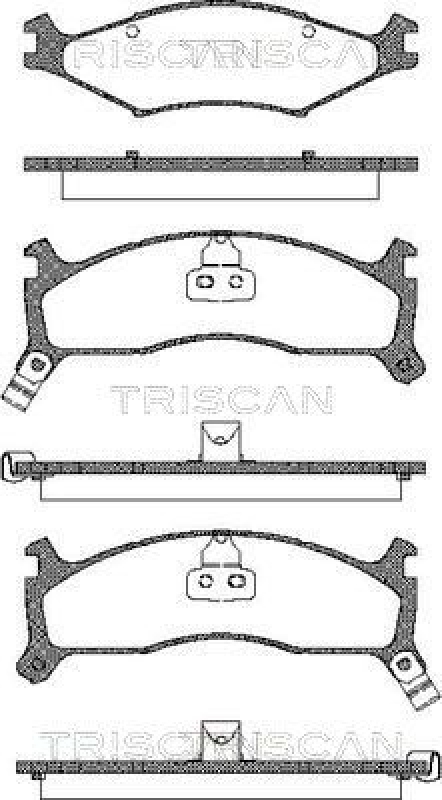 TRISCAN Brake Pad Set, disc brake