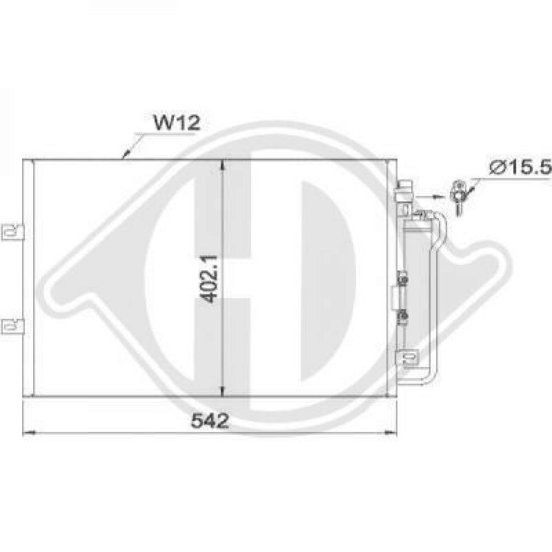 DIEDERICHS Condenser, air conditioning DIEDERICHS Climate