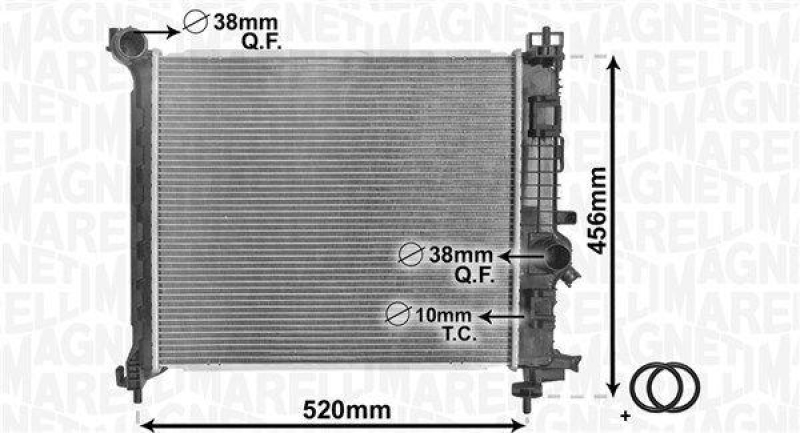 MAGNETI MARELLI Radiator, engine cooling