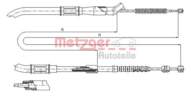 METZGER Seilzug, Feststellbremse