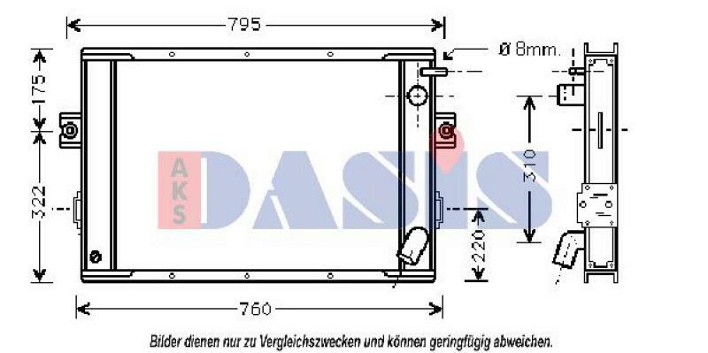 AKS DASIS Kühler, Motorkühlung