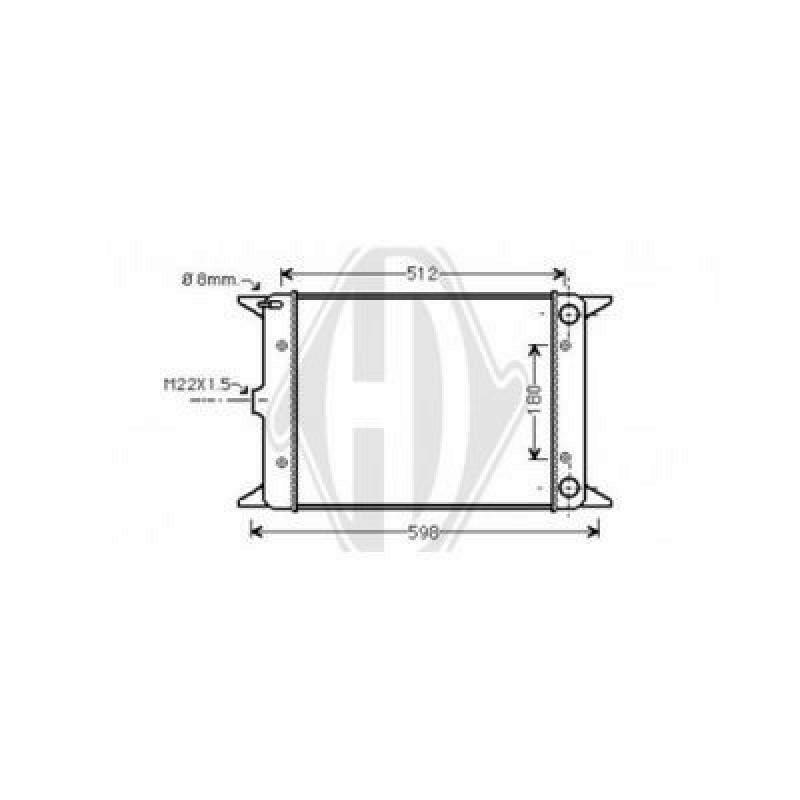 DIEDERICHS Radiator, engine cooling DIEDERICHS Climate