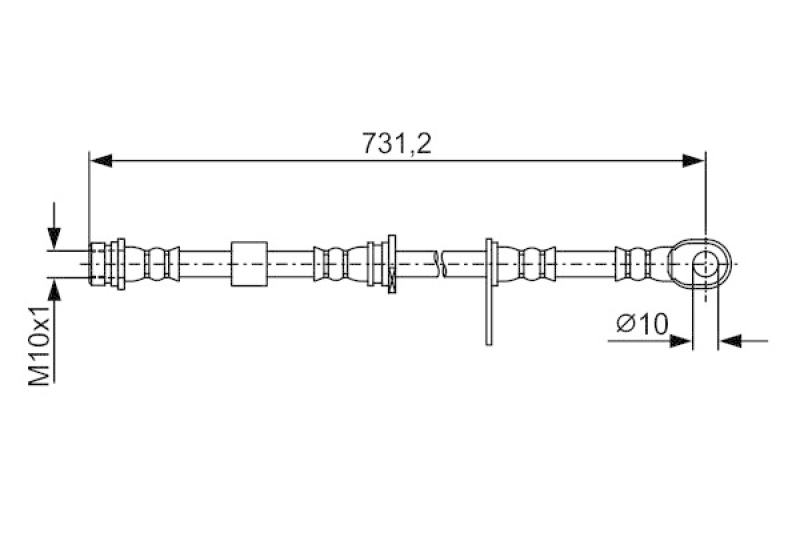 BOSCH Brake Pad Set, disc brake