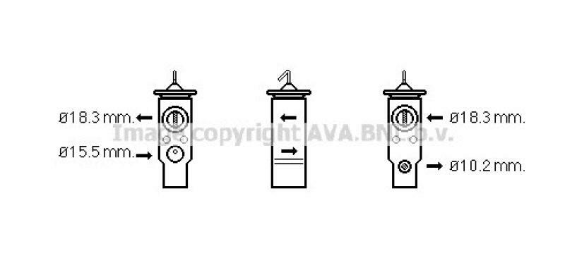 AVA QUALITY COOLING Expansion Valve, air conditioning