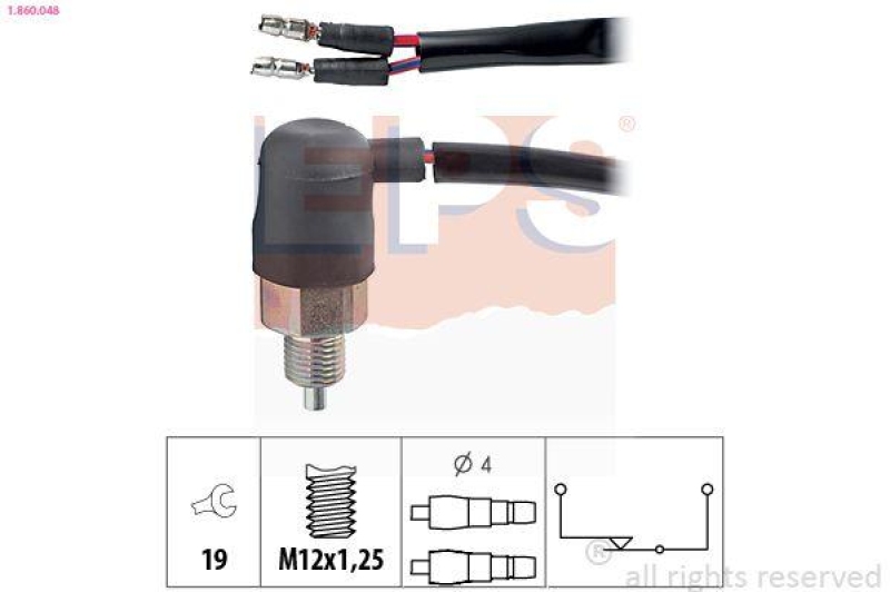 EPS Schalter, Rückfahrleuchte Made in Italy - OE Equivalent