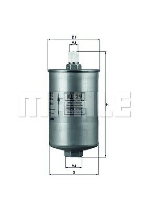MAHLE Fuel filter