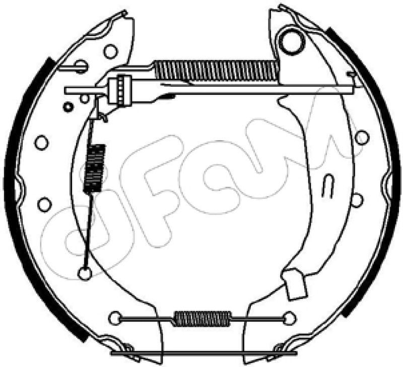 CIFAM Bremsbackensatz Vermontierter kit